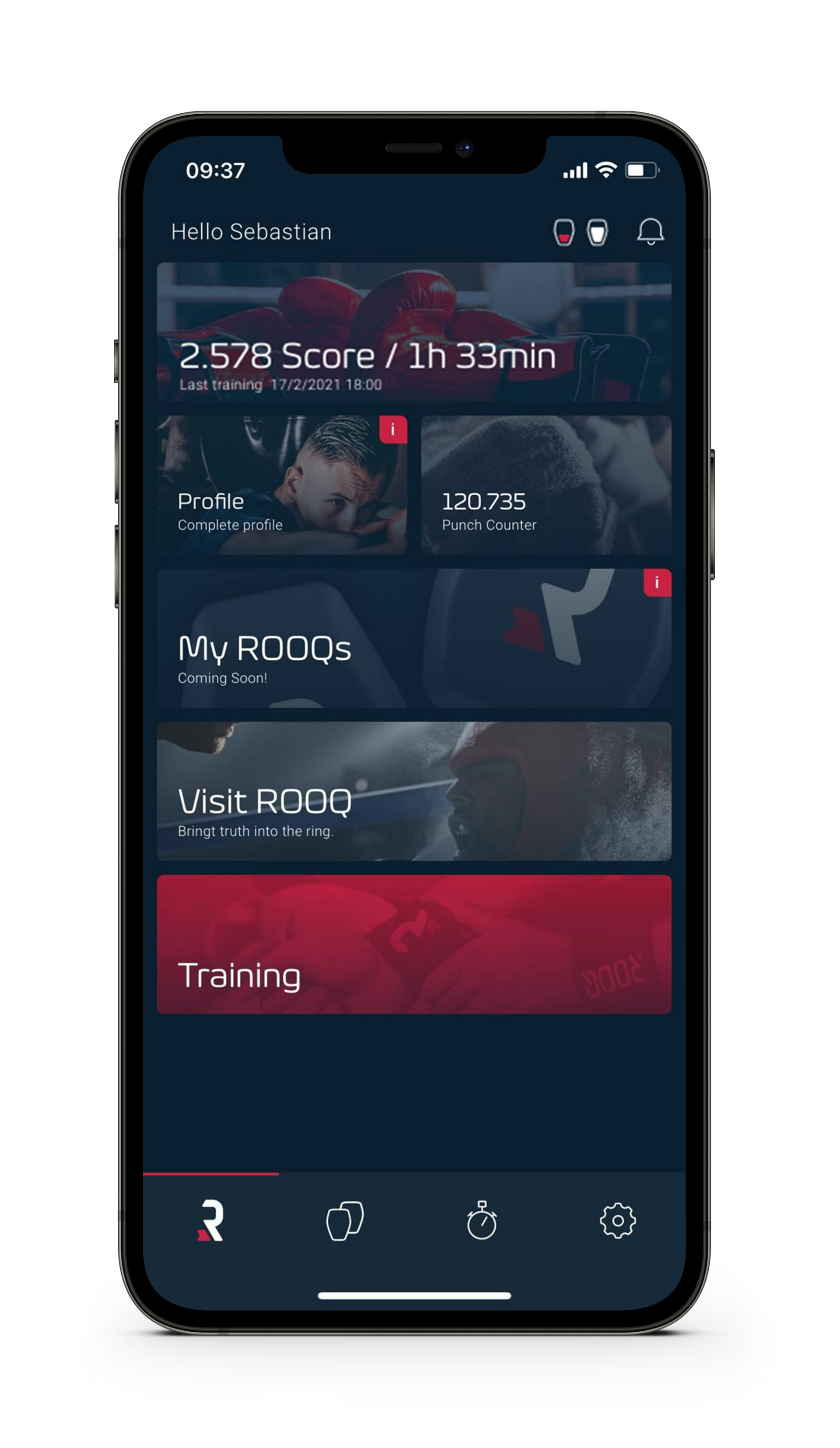 ROOQ APP | An unbeatable combination sensors and App